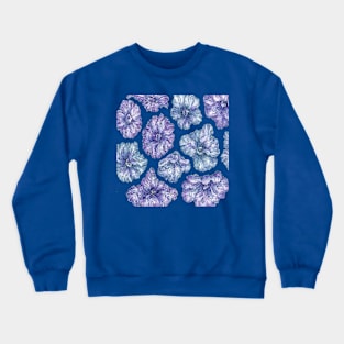 crumpled blue Crewneck Sweatshirt